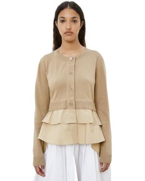 MEIMEIJ Cardigan Frau Mit Rouge - Natur