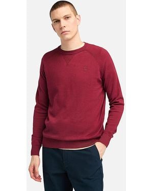Timberland Hemden Mann Tb0A62Ky6061 Williams Raglan Cordovan Htr - Rot