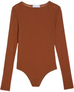 WEILI ZHENG Body Knit Long Sleeve - Brown