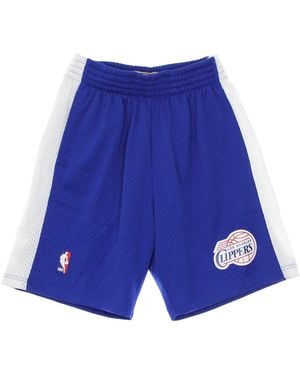 Mitchell &amp; Ness Basketball Shorts Nba Swingman Shorts Hardwood Classics Loscli - Blue