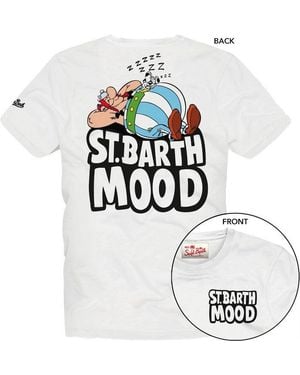MC2 Saint Barth T-Shirt With Front And Back Print Prl0002-04398L - White
