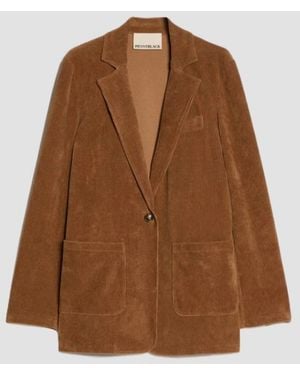 Pennyblack Velvet Jacket Camel - Brown