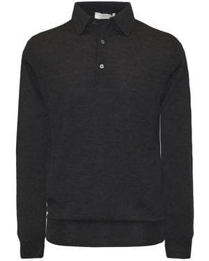 FILIPPO DE LAURENTIIS Polo Homme Manches Longues Noir