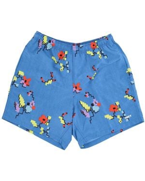 Obey Easy Digital Short Shorts - Blue