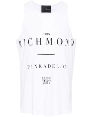 John Richmond John Richmond Singlet Tank Top (Regelmabig) - Weiß
