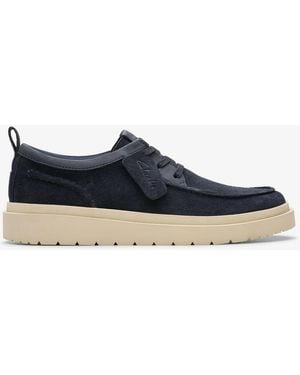 Clarks Chaussures Pour Hommes Polden Moc Bleu
