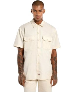 Dickies Shirt Shirt 247 Gd Work Shirt Ss - Natural