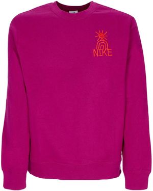 Nike Crewneck Sweatshirt Sportswear Hbr-C Bb Crewneck - Pink