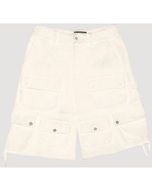 UNTITLED ARTWORKS Cargo Shorts Washed Crm - Natural