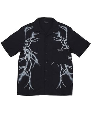 Phobia Short Sleeve Lateral Lightning Shirt - Black