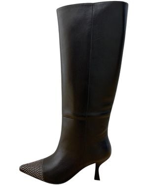 Marc Ellis High Heel Boot 7Cm With Studded Tip - Black