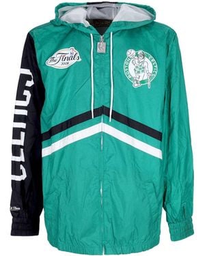 Mitchell & Ness Windbreaker Nba Undeniable Full Zip Windbreaker Hardwood Classics Boscel - Green