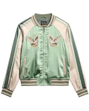 Superdry Chaqueta Suikajan Embroidered Bomber - Verde