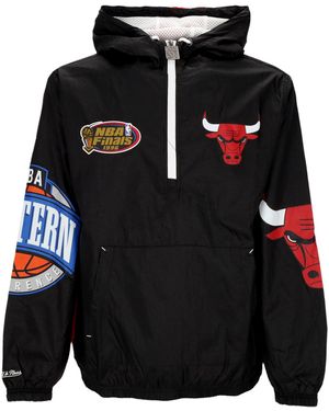 Mitchell &amp; Ness Abnehmbarer Herren-Windbreaker Nba Team Og 2.0 Anorak Windjacke Chibul - Schwarz