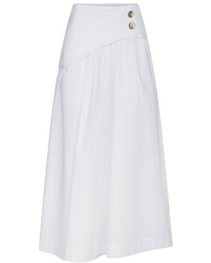 SKILLS &amp; GENES Falda Larga Blanca W271Cami591 - Blanco