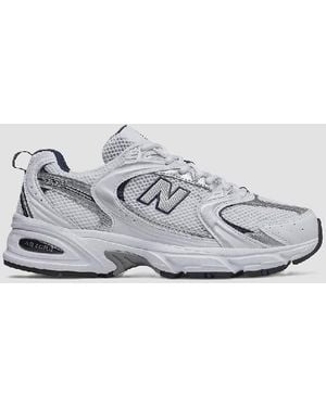 New Balance Chaussures Unisexe Bleu Blanc - Métallisé