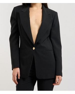 Fracomina Single-Breasted Jacket - Black