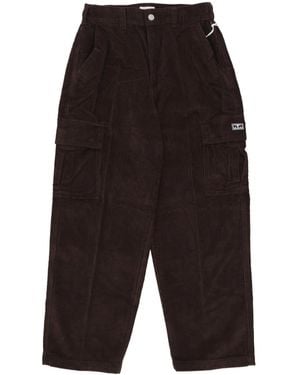 Obey Bigwig Baggy Corduroy Cargo Pant Long Pants - Black