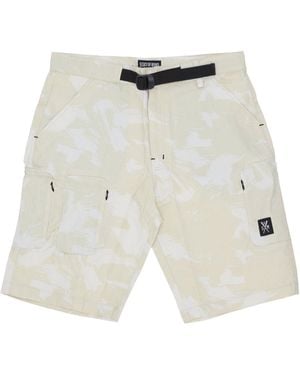 5TATE OF MIND Hidden Cargo Shorts - White