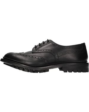 Tricker's Flat Shoes - Black