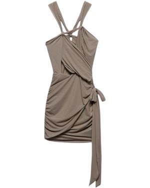 Aniye By Kurzer V-Ausschnitt Kleid Frau Mit Schrott - Mehrfarbig