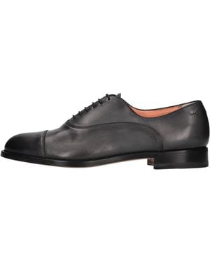 Santoni Flat Shoes - Black