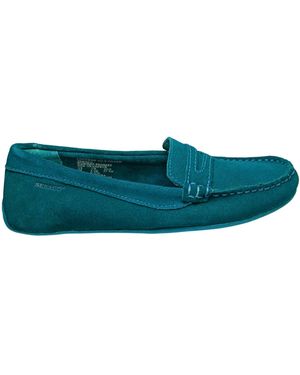 Sebago Damesschoenen Moccasin Suede-Slurry-Calzata Sluiten - Groen