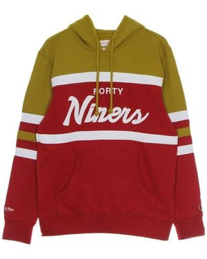 Mitchell & Ness Hoodie Nfl Head Coach Hoody Saf49E - Red