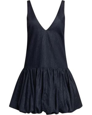 WEILI ZHENG Dress With Ball Under - Blue
