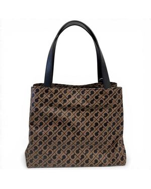 Gherardini Softy Handbag Small Toffee With Softy Fabric Shoulder - Brown