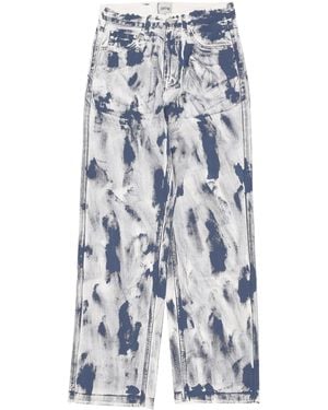 Arte' Jeans Paint Pants - Blue