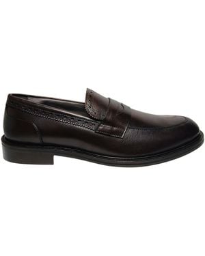 Pollini Sb10092M1Mua0301 Mann Braunes Leder - Schwarz