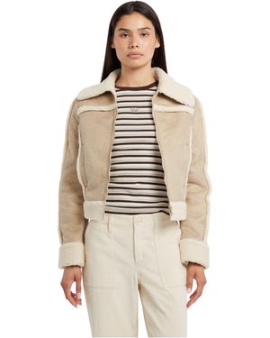 Guess Synthetic Cotton Jacket - Natural