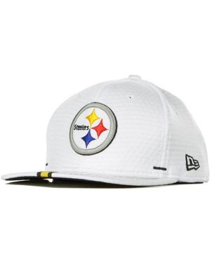 KTZ Flat Brim Cap 950 Official Nfl Training Camp Pitste - White