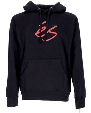 'es Script Fleece Hoodie - Blue