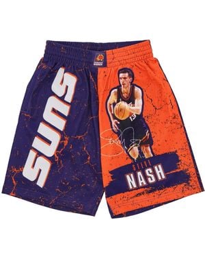 Mitchell & Ness Basketball Shorts Nba Burst Mesh Short No 13 Steve Nash Phosun - Blue