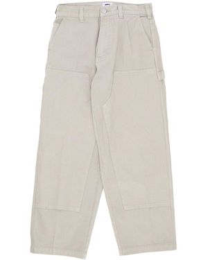 Obey Jeans Hombre Big Wig Denim Pantalon Carpintero Gris Plata