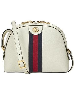 Gucci Ophidia Tas Van Wit Leer En Sherry, Model 719881 Dj2Dg 8454 - Metallic