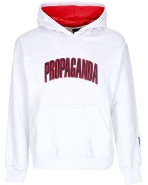 Propaganda Sudadera Con Capucha Para Hombre, Estilo Universitario, Color Blanco