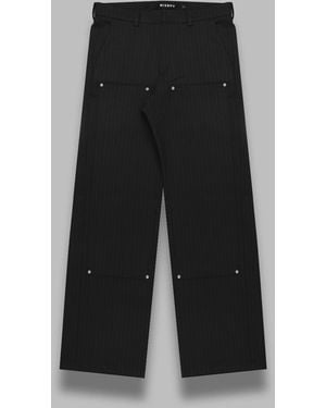 MISBHV Penstripe Carpenter Trousers - Negro