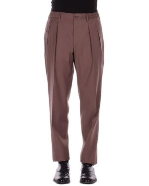 Tagliatore Pants Pgord24550061 T1129 Tobacco - Purple