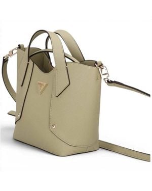 Guess Darcy Mini Tote Sage Handbag - Metallic
