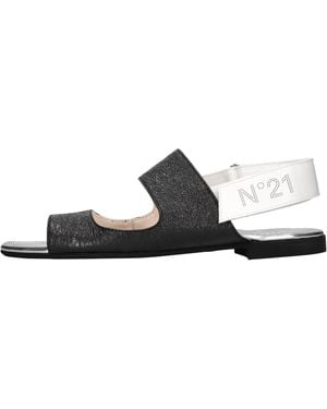 【関税&送料込】N 21 Slide Sandal With Logo N°21 Flat sandals for Women | Online Sale up to 81% off | Lyst