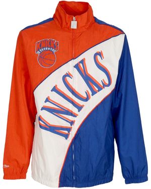 Mitchell &amp; Ness Nba Arched Retro Lined Windbreaker Neykni Windbreaker Jacket - Blue