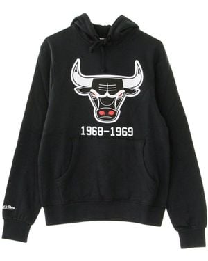 Mitchell & Ness Sudadera Con Capucha Para Hombre Nba Team Logo Hoody Chibul - Negro