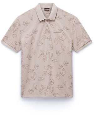 Napapijri Hombre Polo E-Brolio Np0A4Ilz Fdo1 Arena Sand Sand Arena Arena - Neutro