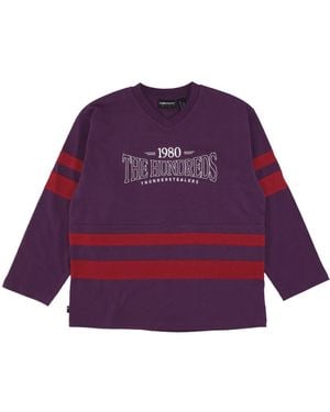 The Hundreds Sweat-Shirt De Hockey Leger Pour Hommes, Maillot De Hockey All Star - Violet