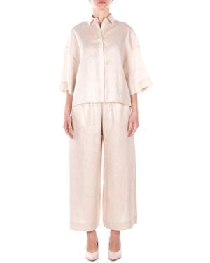 Max Mara Pants 2616131028600 011 Mml Milk Reeds - Pink