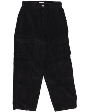 Obey Bigwig Baggy Corduroy Cargo Pant Long Pants - Black