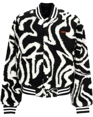 Obey Teddy Bear Mazy Varsity Jacket - Black